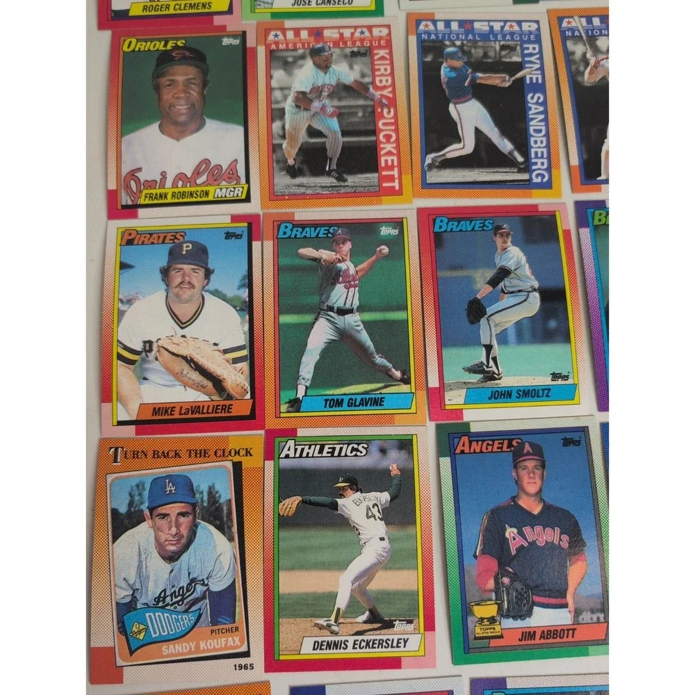 Mixed Lot Of 68 Gradable Baseball Cards 1990 Topps Superstars Nolan Ryan & More!